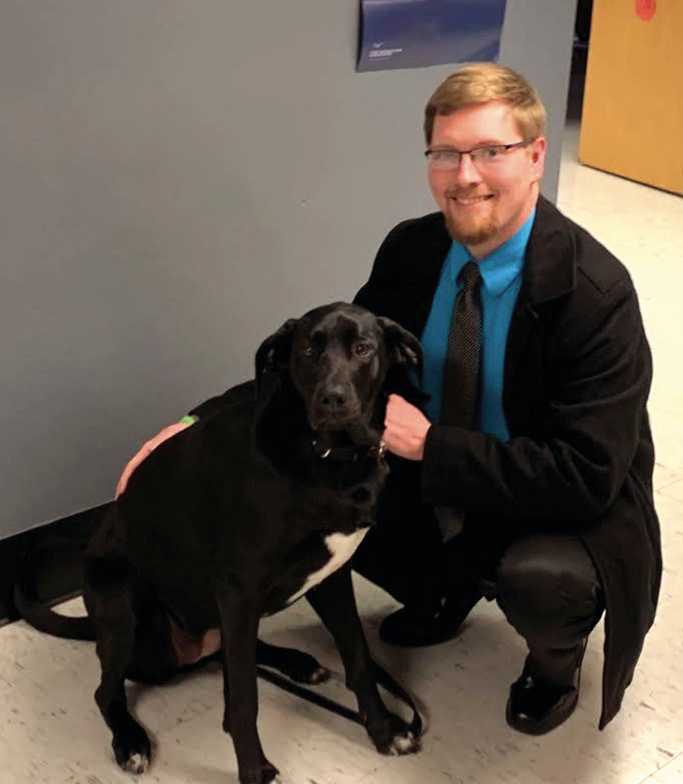 Principal Levi Johnson with Jolie